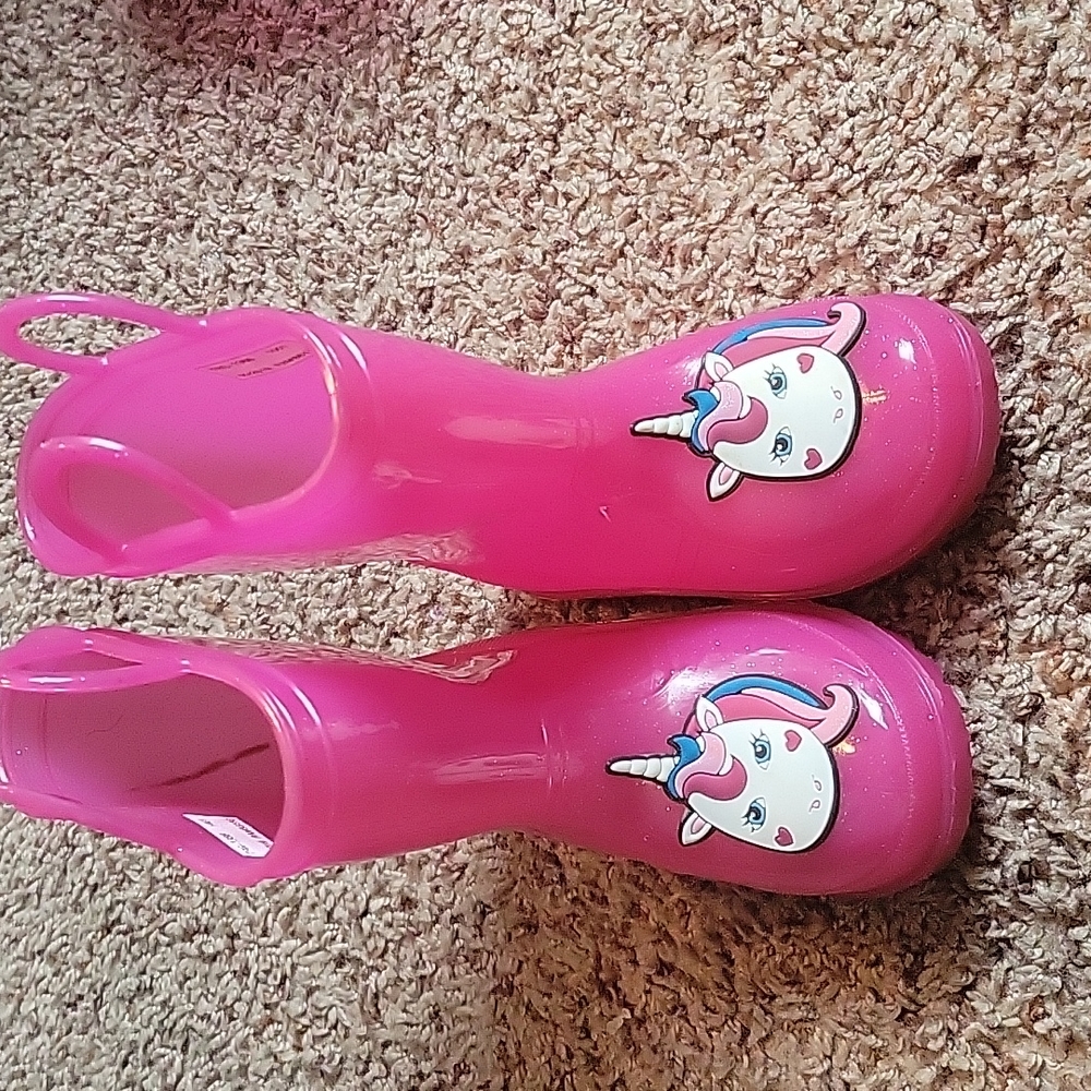 Unicorn rain boots